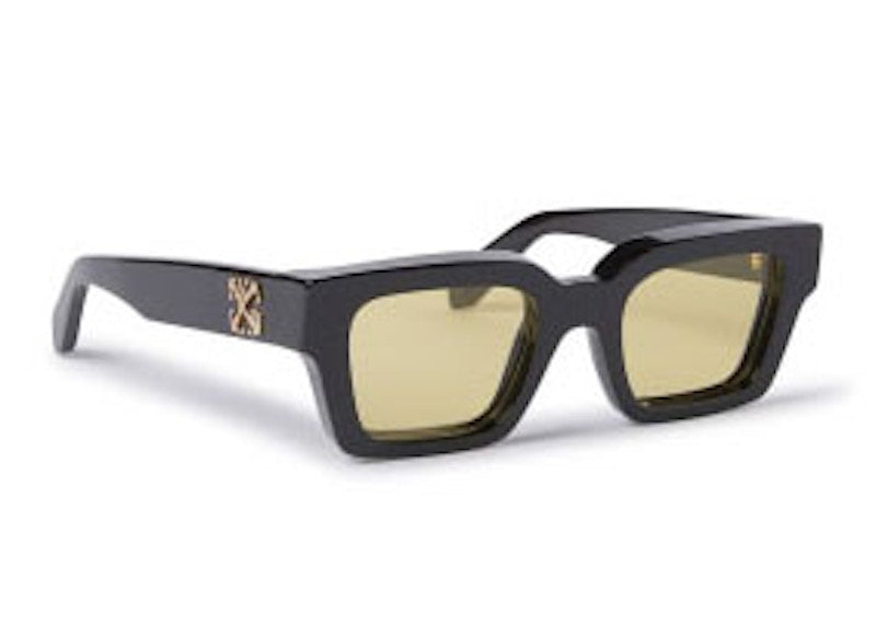 OFF-WHITE Virgil Square Sunglasses Black/Yellow (OERI126S24PLA0011018-FR)