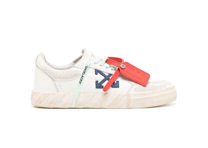 OFF-WHITE Vulc Low White Blue Distressed