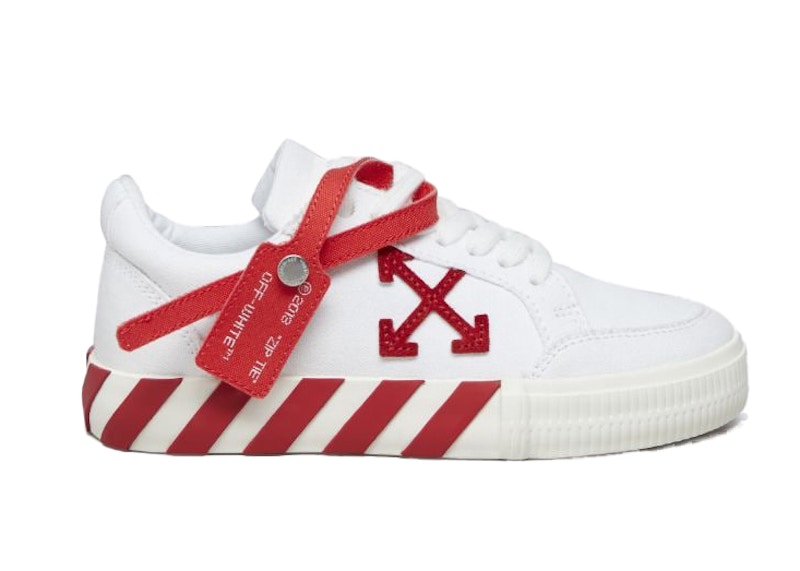 OFF-WHITE Vulc Low White Red (Kids)