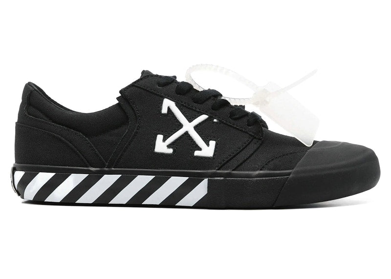 OFF-WHITE Vulc Undercut Low Canvas Black White