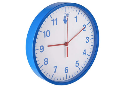 OFF-WHITE Wall Clock Matte Blue