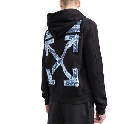 OFF-WHITE We Arrow Tape Slim Hoodie Blue/Black