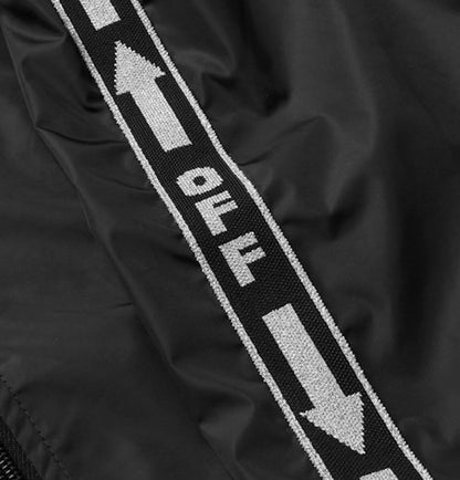 OFF-WHITE Webbing Trimmed Shell Track Jacket Black
