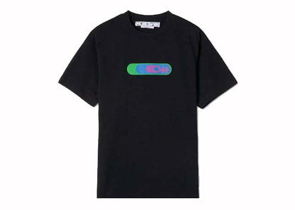 OFF-WHITE Weed Logo Print T-Shirt Black