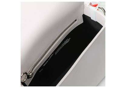 OFF-WHITE White Diag Flap Bag White