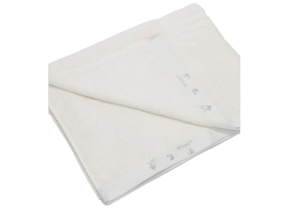 OFF-WHITE White Shower Towel With Logo