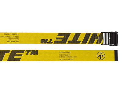 OFF-WHITE Womens 2.0 Industrial Logo Belt Yellow/Black