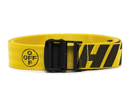 OFF-WHITE Womens 2.0 Industrial Logo Belt Yellow/Black