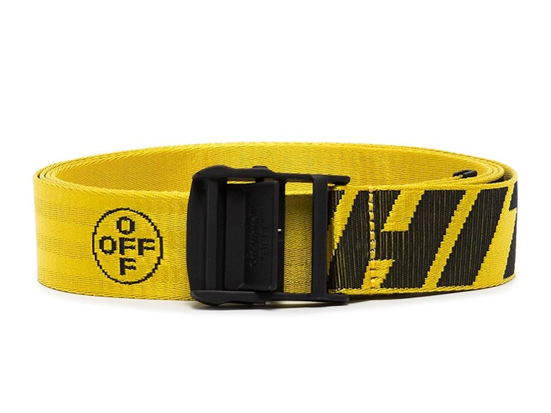 OFF-WHITE Womens 2.0 Industrial Logo Belt Yellow/Black