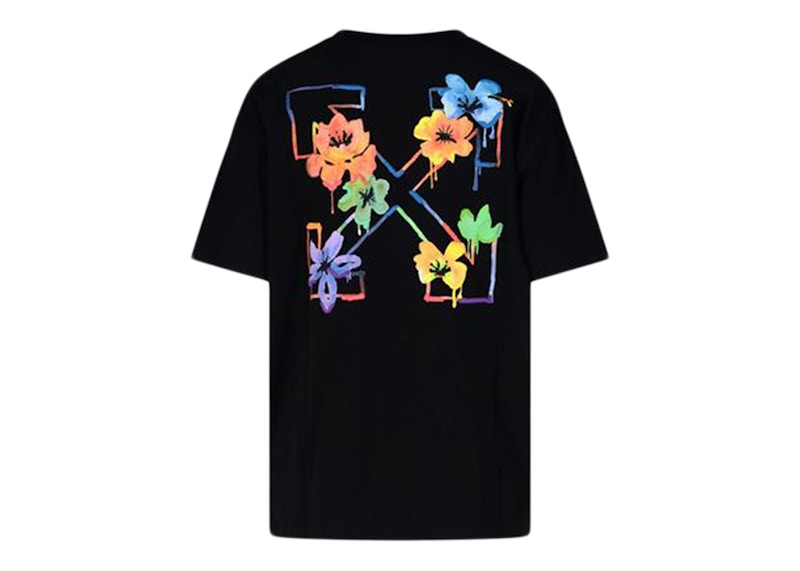 OFF-WHITE Women's Floral Aarows T-Shirt Black/Multi