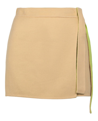OFF-WHITE Wool Blend Mini Skirt Green