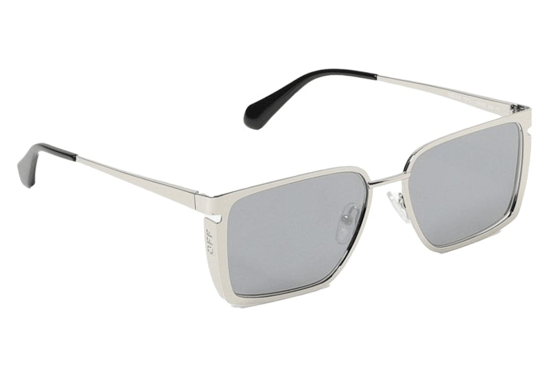 OFF-WHITE Yoder Sunglasses Silver/Dark Grey (OERI121S24MET0017272-FR)