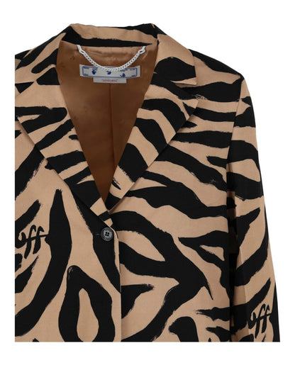 OFF-WHITE Zebra Tomboy Jacket Black