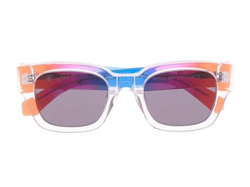 OFF-WHITE Zurich Rainbow Frame Sunglasses Clear/Multi (OERI018S22PLA0018607)