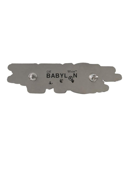 OFF-WHITE x Babylon Ill Wind Enamel Pin Black