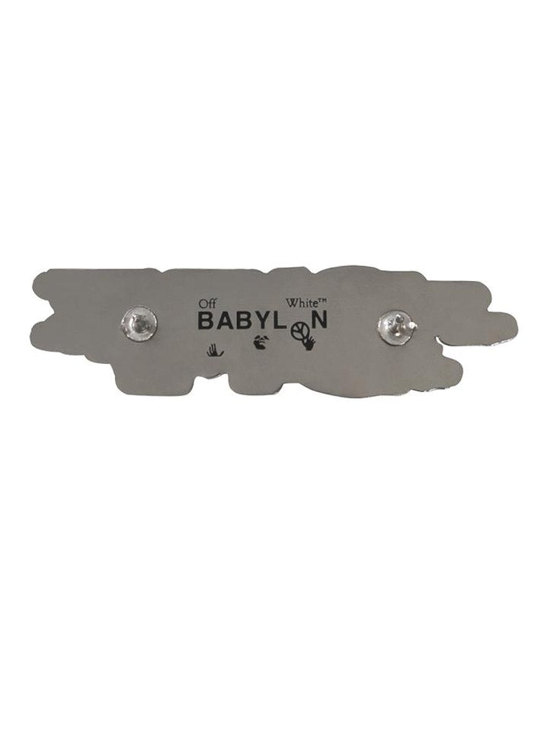 OFF-WHITE x Babylon Ill Wind Enamel Pin Black