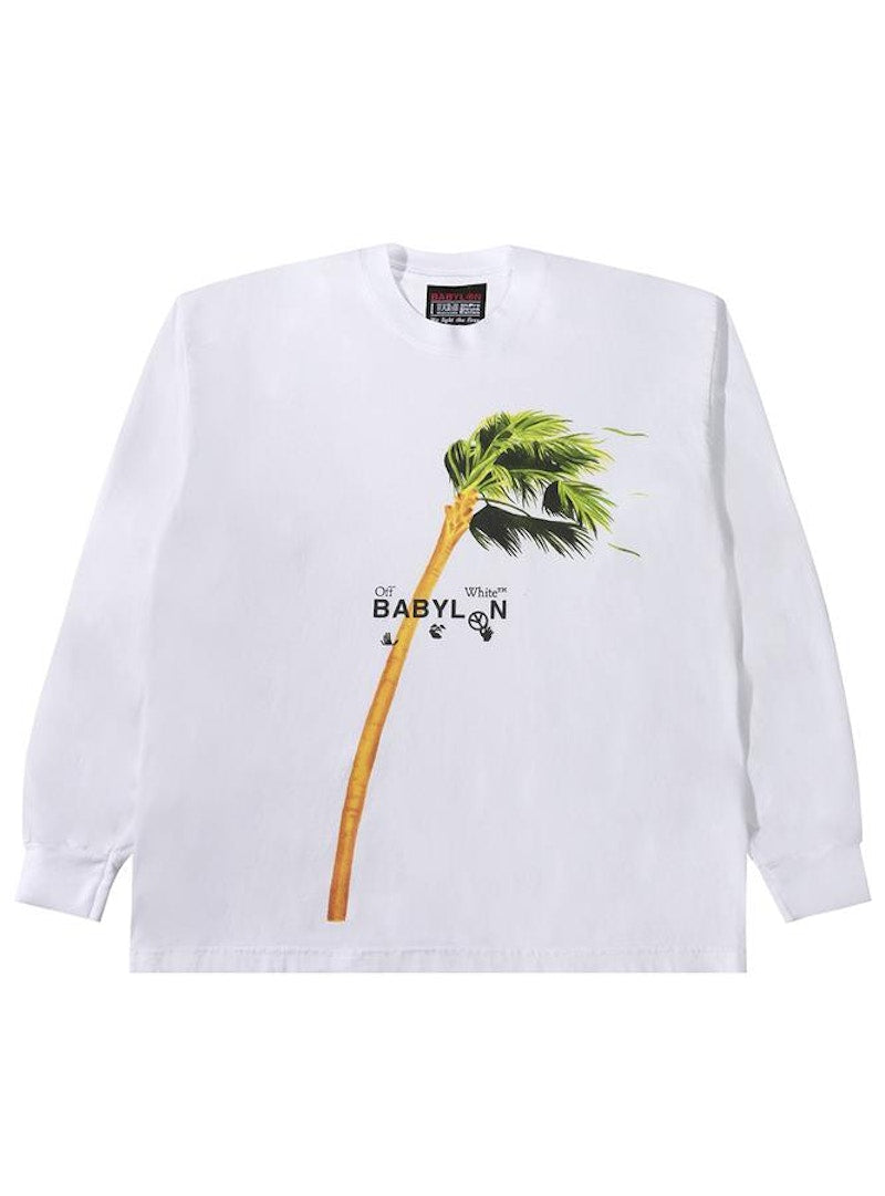 OFF-WHITE x Babylon Ill Wind Palm L/S T-shirt White