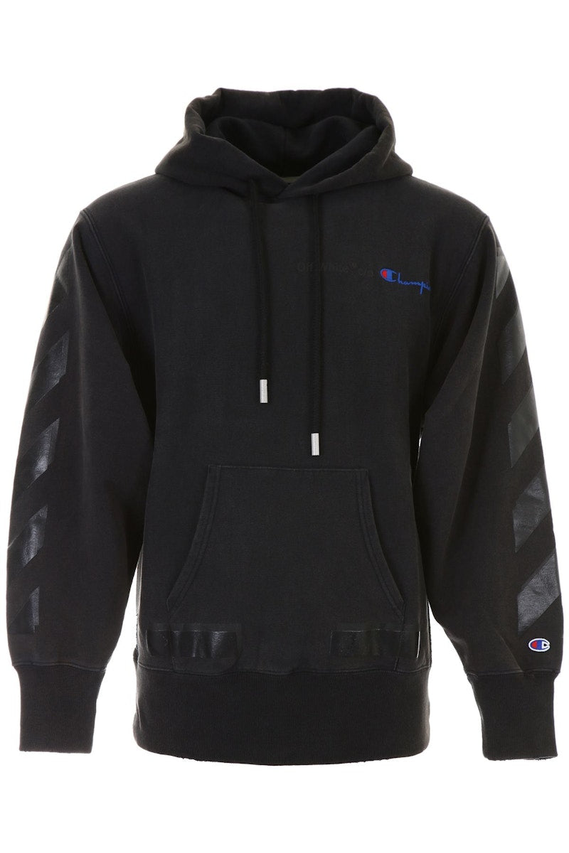 OFF-WHITE x Champion Hoodie Black