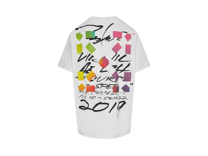OFF-WHITE x Futura Oversized Fit Alien T-shirt White/Multicolor