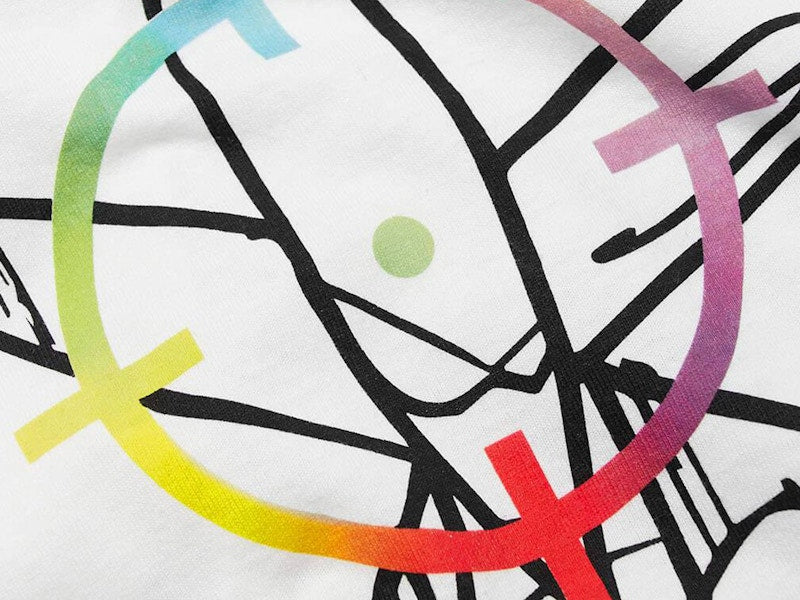 OFF-WHITE x Futura Oversized Fit Alien T-shirt White/Multicolor