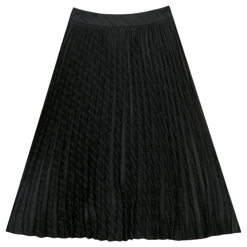 OFF-WHITE x Lunar New Year Allover Plisse Skirt Black/Black