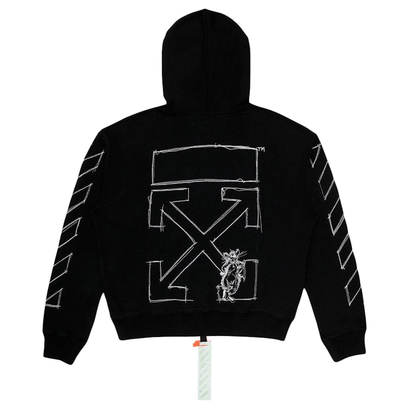 OFF-WHITE x Lunar New Year Arrows Hoodie Black/White