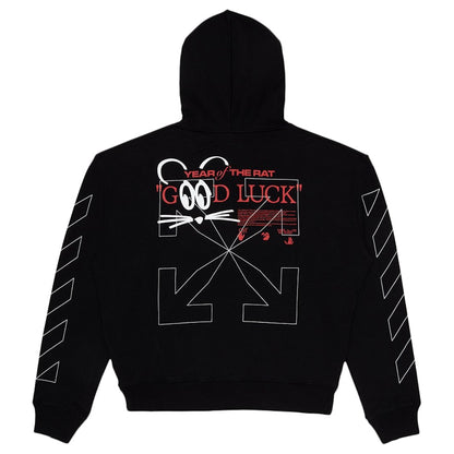 OFF-WHITE x Lunar New Year Mouse Hoodie Black/White