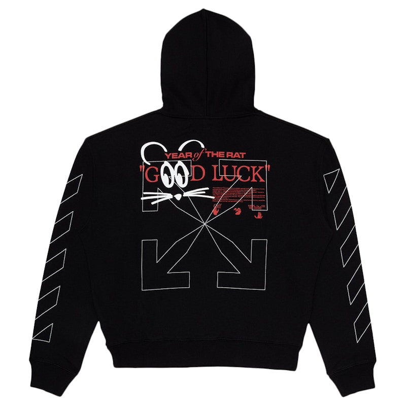 OFF-WHITE x Lunar New Year Mouse Hoodie Black/White