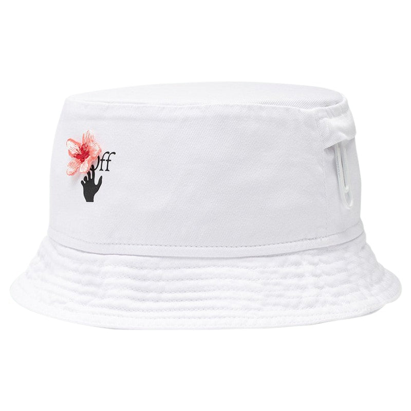 OFF-WHITE x Lunar New Year Peach Flowers Bucket Hat White/Black