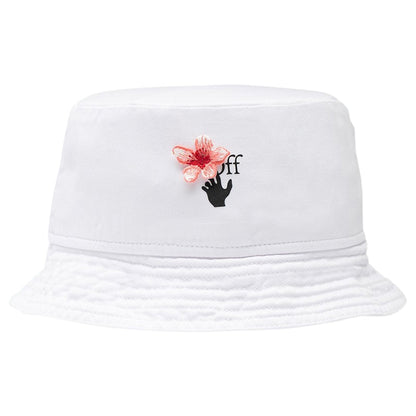 OFF-WHITE x Lunar New Year Peach Flowers Bucket Hat White/Black