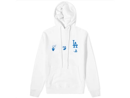 OFF-WHITE x MLB Los Angeles Dodgers Hoodie Cream/Blue