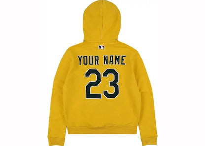OFF-WHITE x MLB Oakland Athletics Hoodie Yellow/Blue