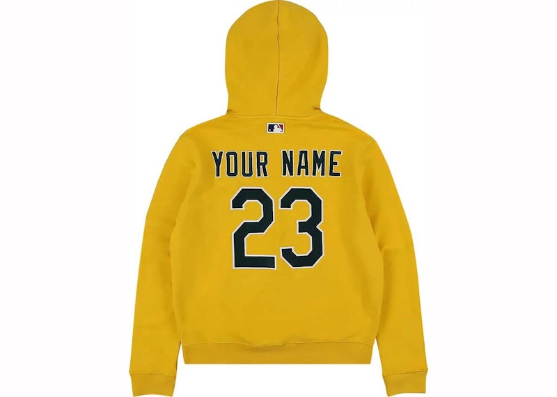 OFF-WHITE x MLB Oakland Athletics Hoodie Yellow/Blue