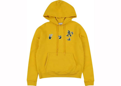 OFF-WHITE x MLB Oakland Athletics Hoodie Yellow/Blue