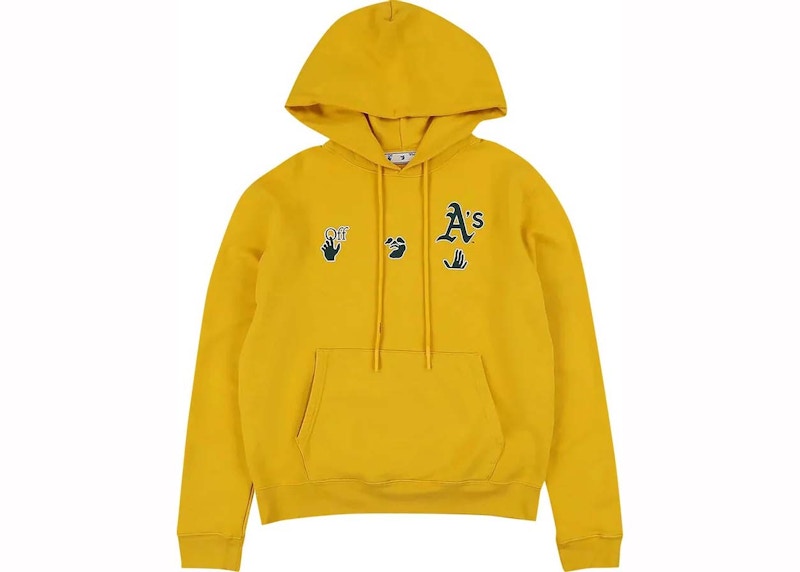 OFF-WHITE x MLB Oakland Athletics Hoodie Yellow/Blue