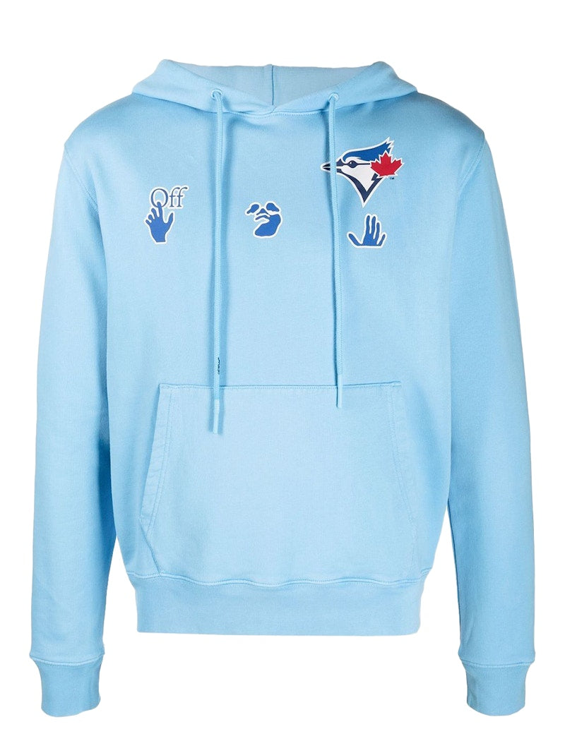 OFF-WHITE x MLB Toronto Blue Jays Hoodie Light Blue/Red