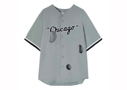 OFF-WHITE x MLB x Chicago WS Cheese Shirt Grey