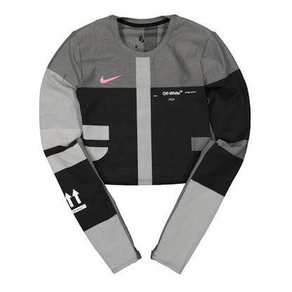 OFF-WHITE x Nike Women's Easy Run Top Vast Grey