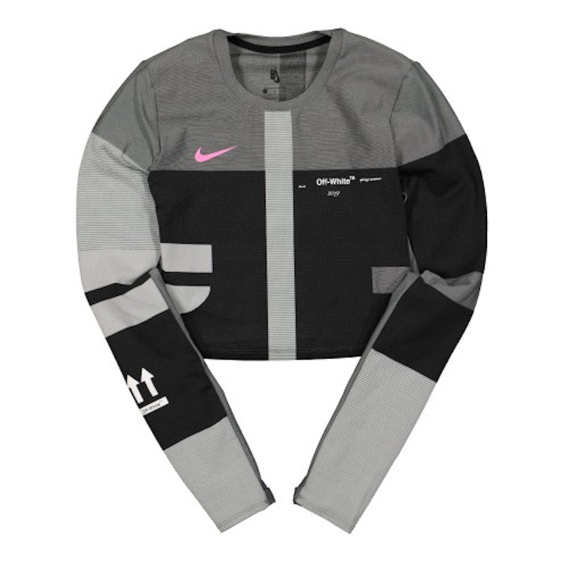 OFF-WHITE x Nike Women's Easy Run Top Vast Grey