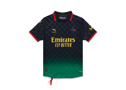 OFF-WHITE x Puma AC Milan Authentic Jersey Black/Power Green