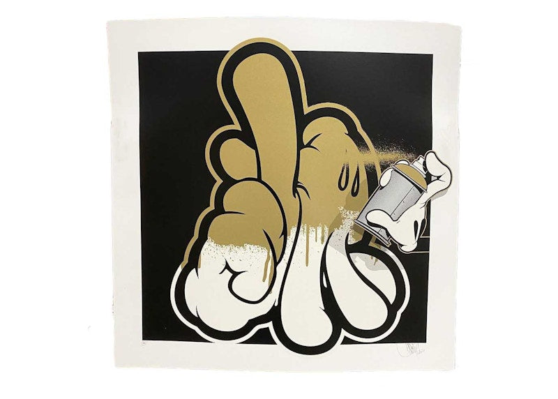 OG Slick LA Hands Painted Gold Edition (Signed, Edition of 200) Gold
