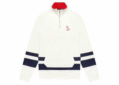 OVO 1/4 Zip Sweatshirt Cream