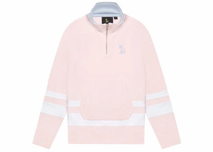 OVO 1/4 Zip Sweatshirt Pale Pink