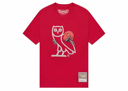 OVO 1995 Raptors OG Owl T-shirt Red