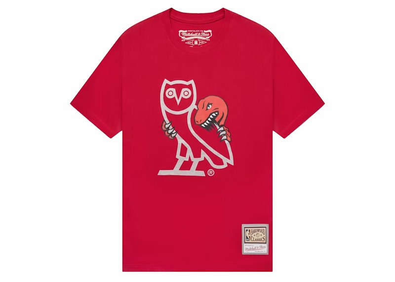 OVO 1995 Raptors OG Owl T-shirt Red
