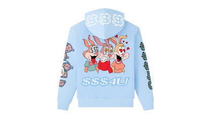 OVO $$$4U Hoodie Light Blue