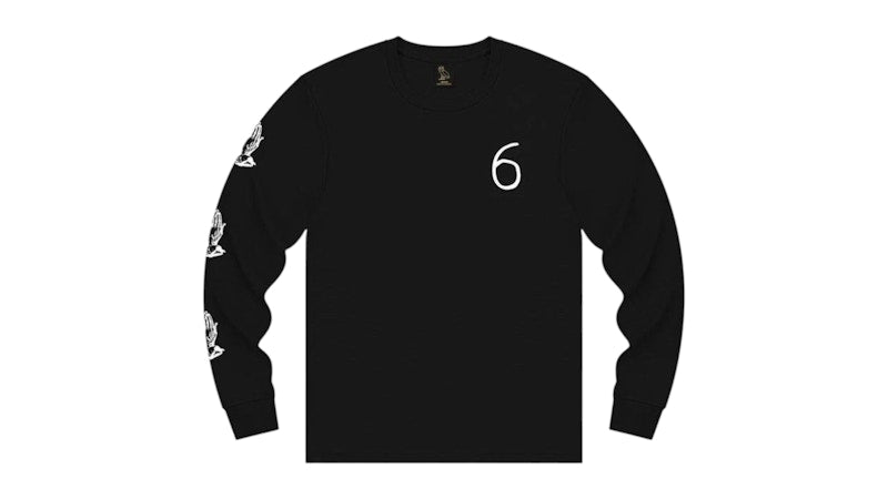 OVO 6 God L/S T-Shirt Black
