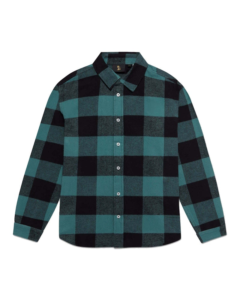 OVO Buffalo Plaid Flannel Shirt Green