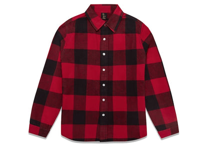 OVO Buffalo Plaid Flannel Shirt Red