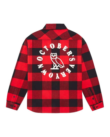 OVO Buffalo Plaid Flannel Shirt Red/Black